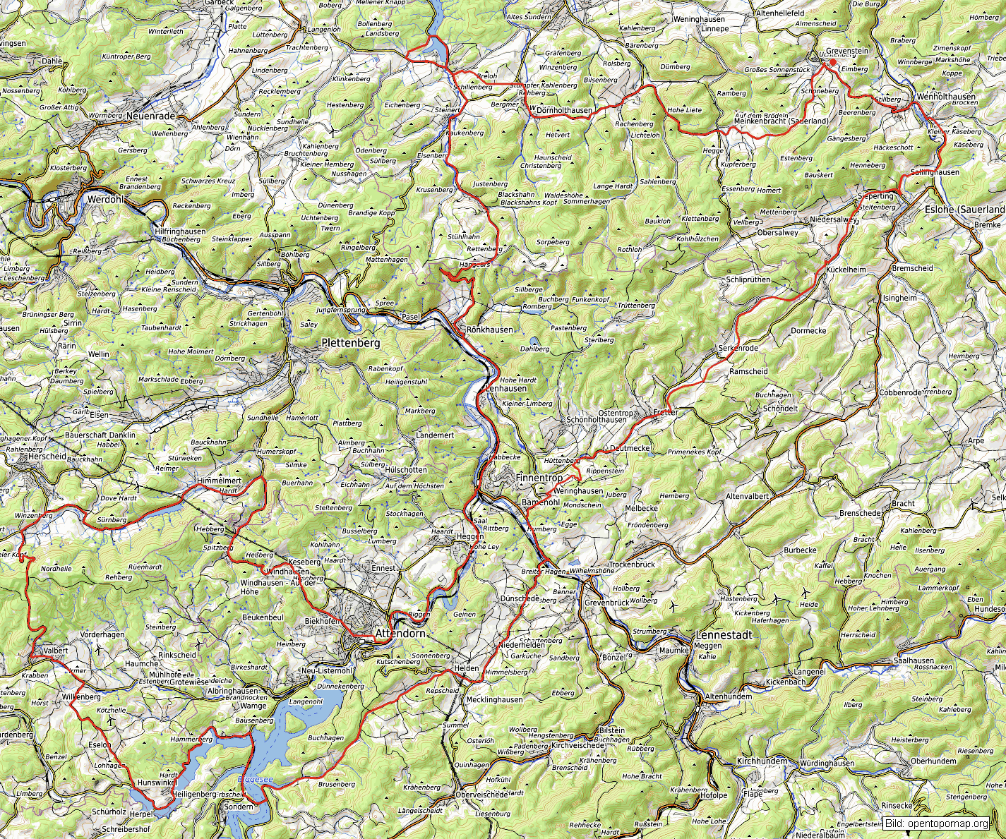  Rennrad-Tour 3 Vier-Seen-Runde Homert-Ebbegebirge 