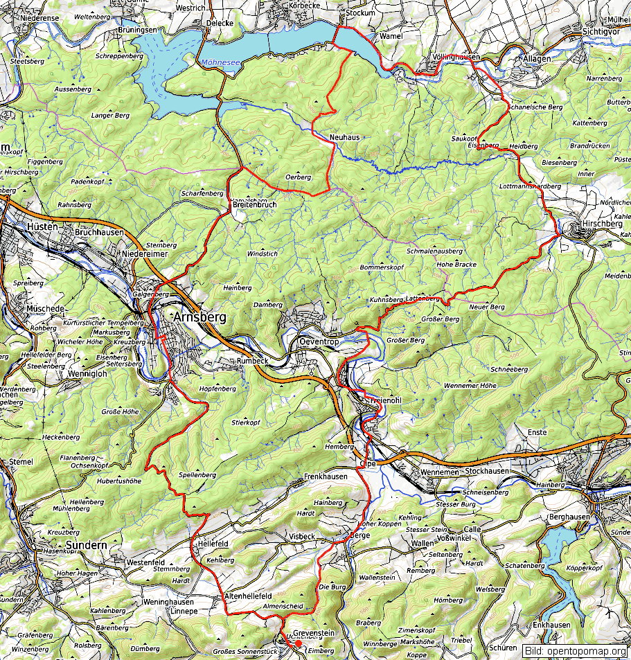  Rennrad-Tour 4 Möhnesee 