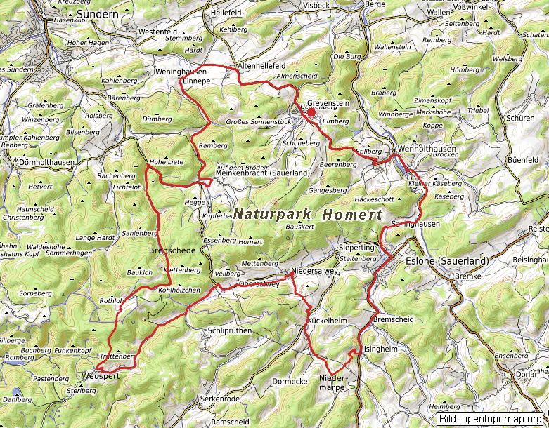  Rennrad-Tour 19 : Naturparkschleifen 